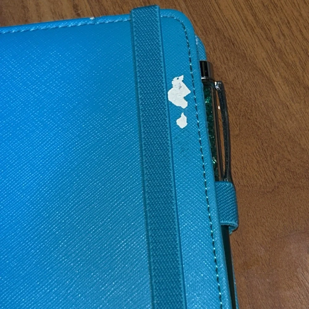 kikki k Teal Vegan Leather Personal Organizer Planner Agenda
